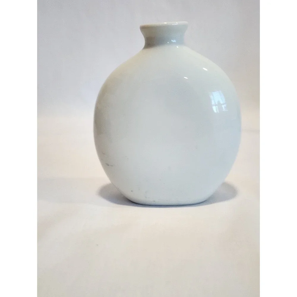Vintage Oatmeal Studios Papel H Lehrer Rabbit Carrot Tree Bud Vase Japan